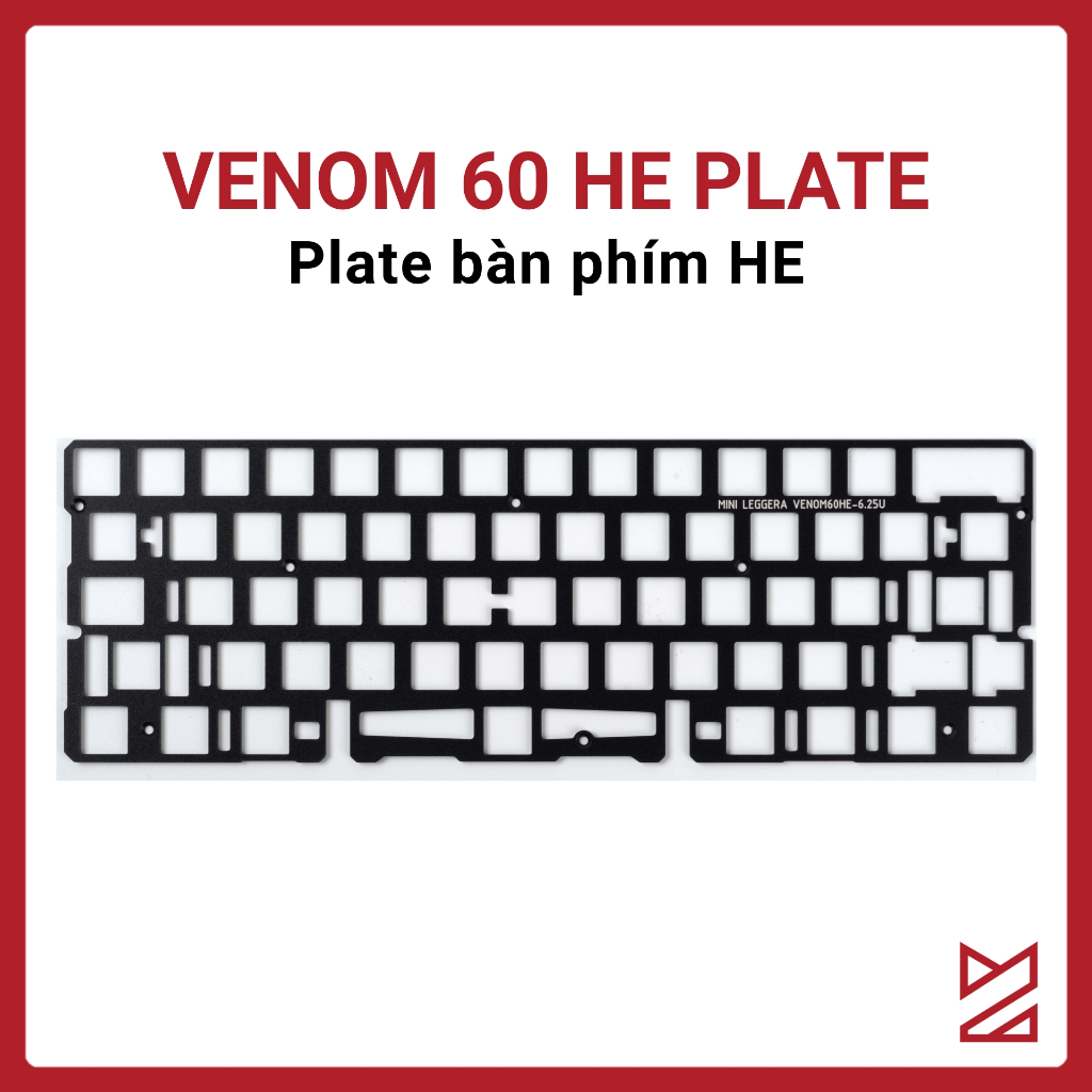 VENOM 60 HE Plate - Plate bàn phím cơ Hall Effect cao cấp tương thích với mạch VENOM60 HE