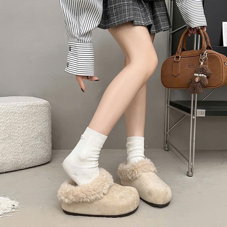 [FULLBOX] Dép sục nữ cao cấp LÓT LÔNG CỪU trẻ trung hót trend | BigBuy360 - bigbuy360.vn