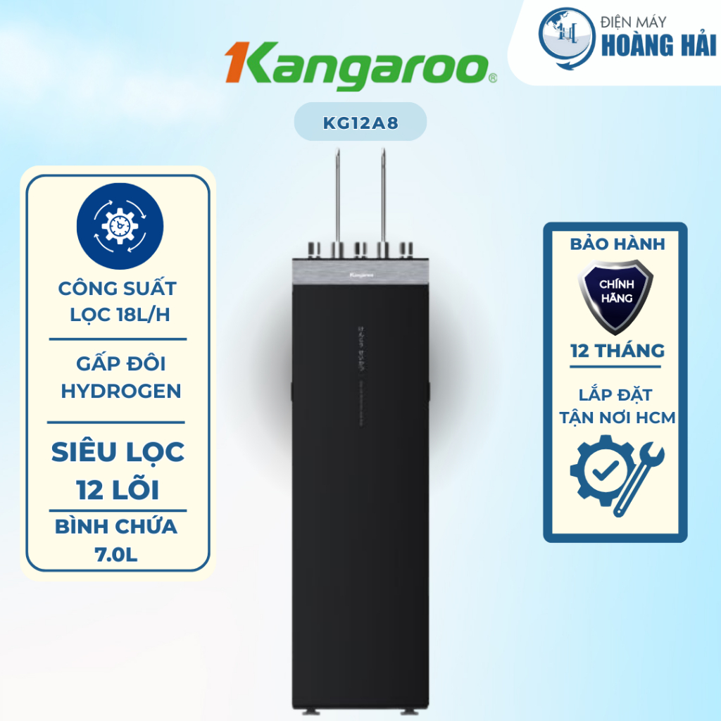 KG12A8 máy lọc nước RO nóng lạnh Hydrogen Kangaroo Sumire KG12A8 12 lõi, làm lạnh Block