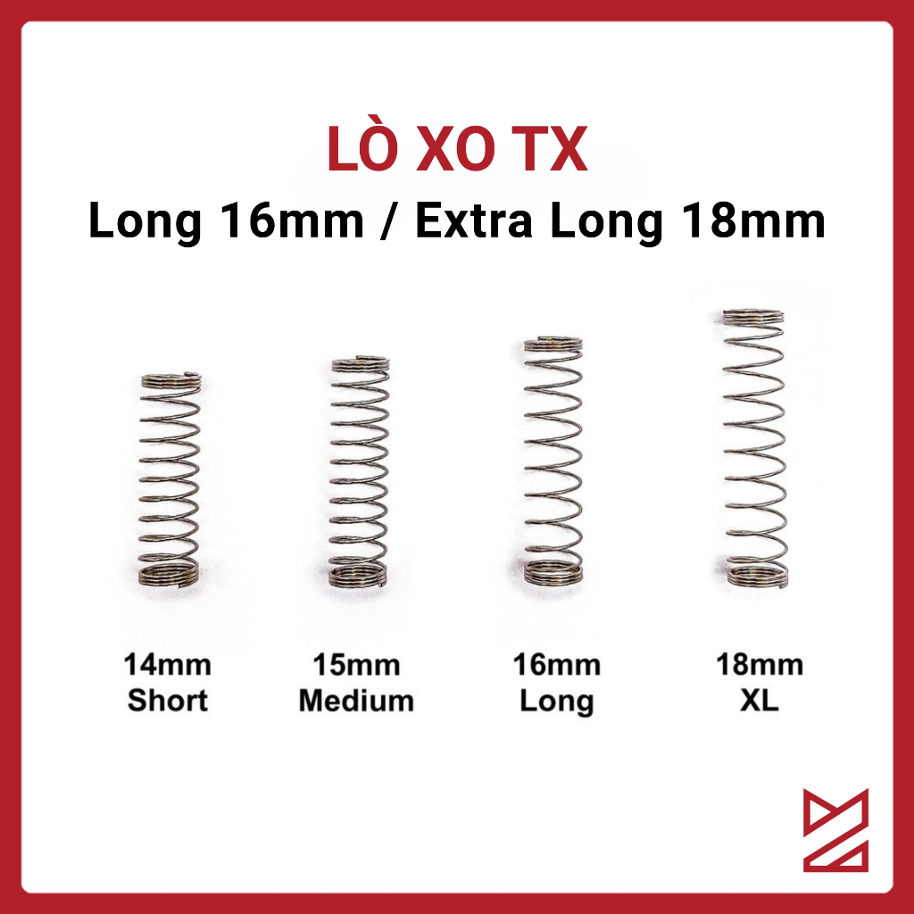 Lò xo bàn phím cơ - TX MX Spring Long | Extra Long (110c/pack)