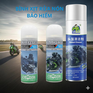 Xịt vệ sinh mũ/nón bảo hiểm DERPU và JCHEDASHU - tiện lợi và hiệu quả