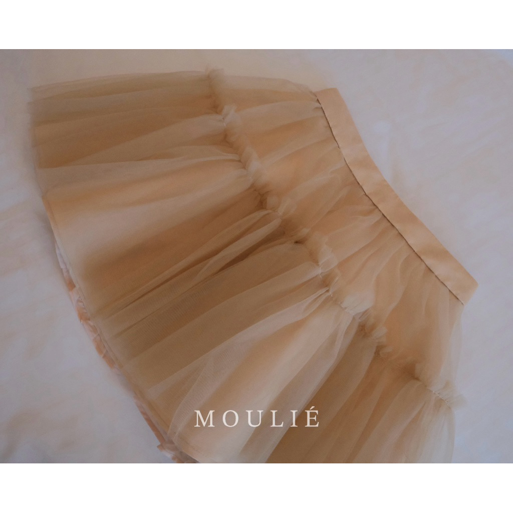 MOULIÉ | 𝐄𝐥𝐢𝐬𝐚 𝐒𝐤𝐢𝐫𝐭 Chân váy lưới tầng xoè có quần bảo hộ