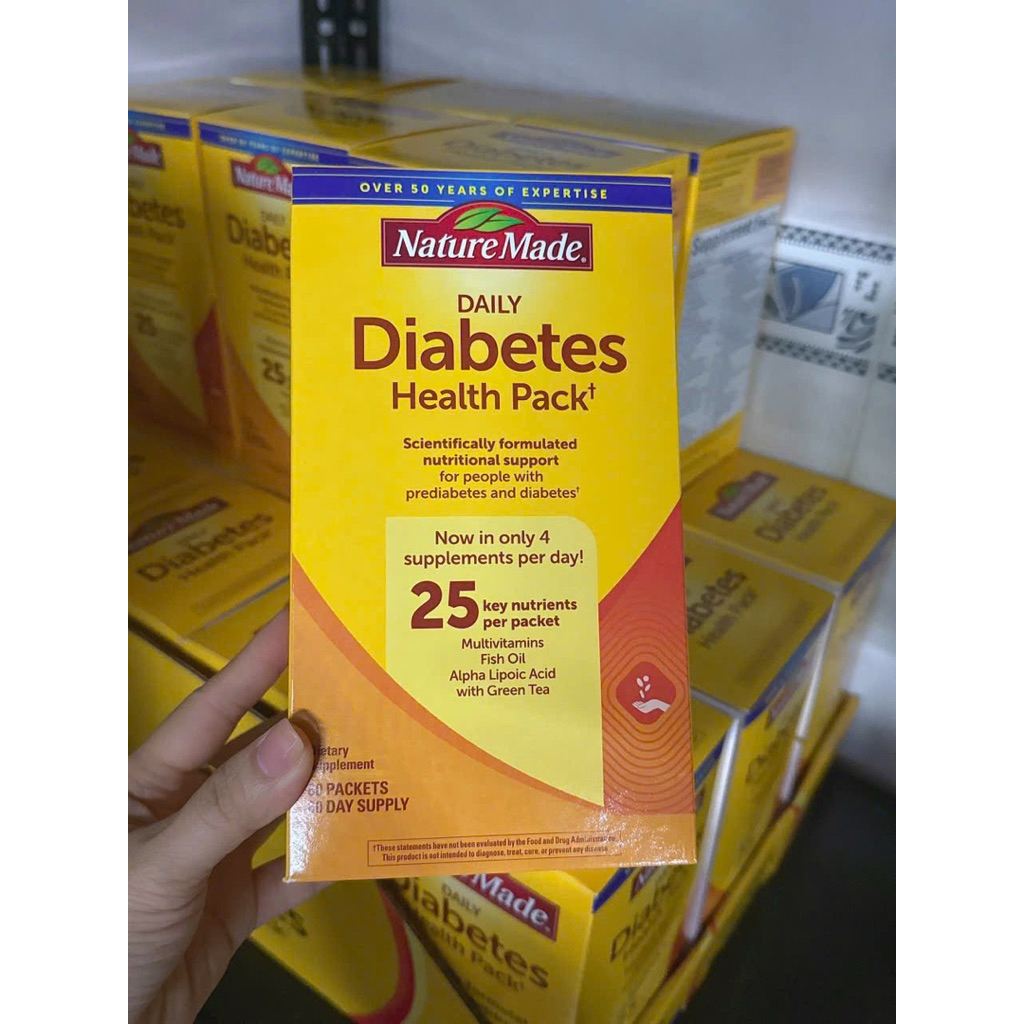 Viên Uống Diabetes Health Pack Nature Made Chính Hãng Của Mỹ