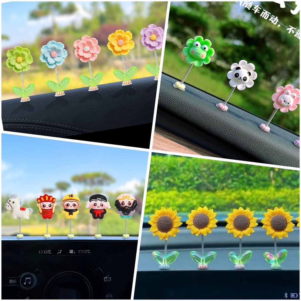 Trang Trí Lò Xo Lắc Lư Trên Xe, Decor Ô tô, Xe Máy