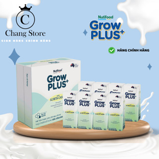   HÀNG CHÍNH HÃNG  Sữa Growplus đạm A2 beta- casein Nutifood 1 thùng 24h loại 110ml và 180ml cho bé từ 1tuổi trở lên 