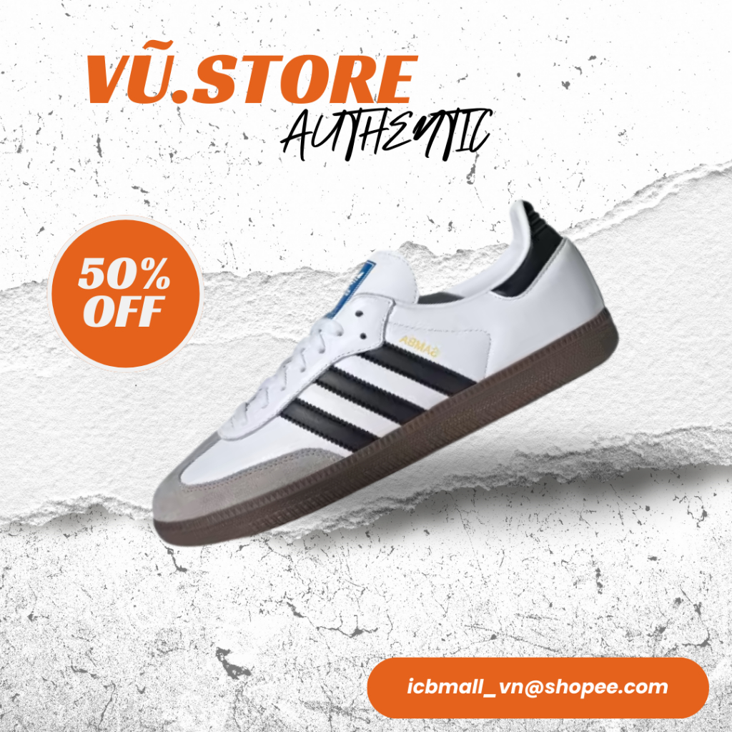 [ Chính Hãng ] Giày Adidas Samba OG Black White Nam Nữ Full Size Full Box