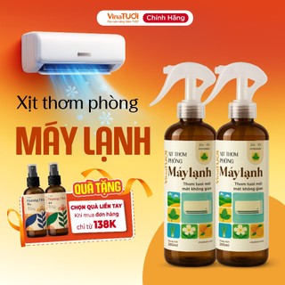  Xịt thơm Phòng Máy Lạnh Vina TƯƠI 260ml mùi hương tự nhiên khử mùi Điều Hòa xe Ô Tô 