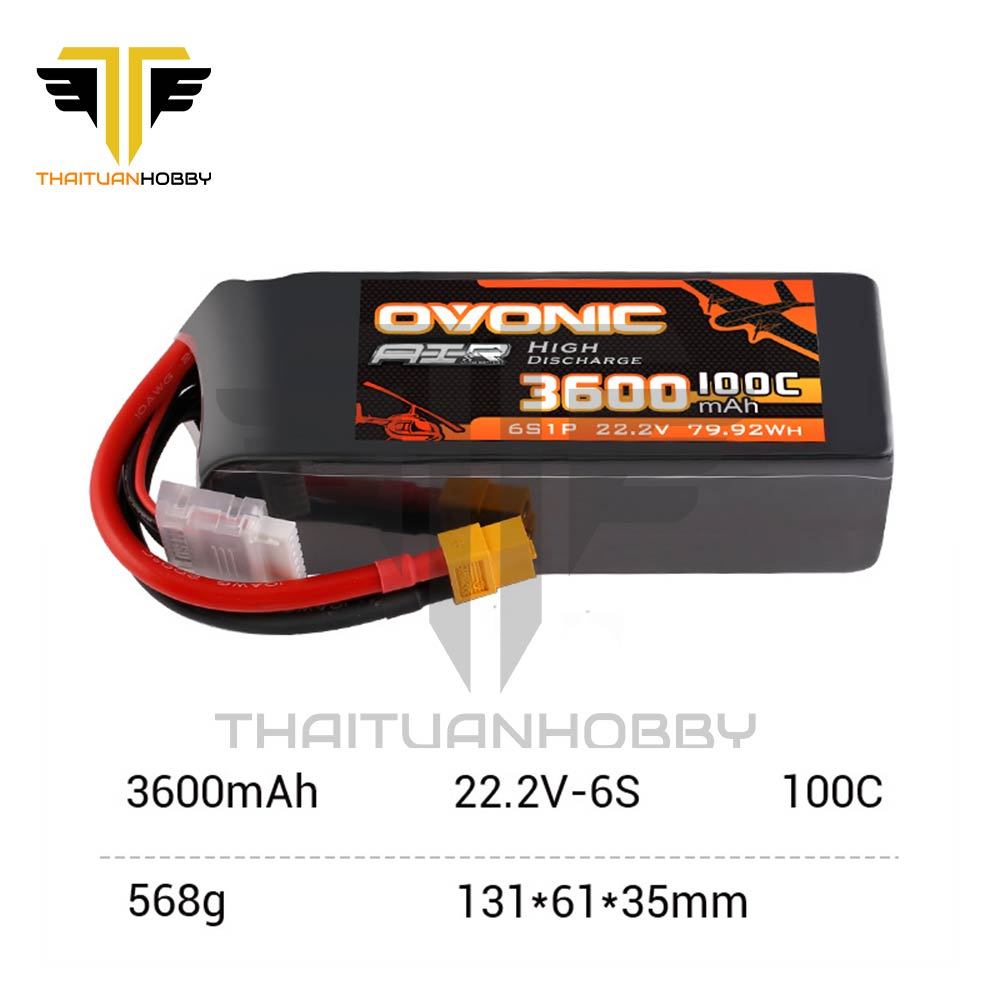 Ovonic Air 3600mah 6s 100C Xt60