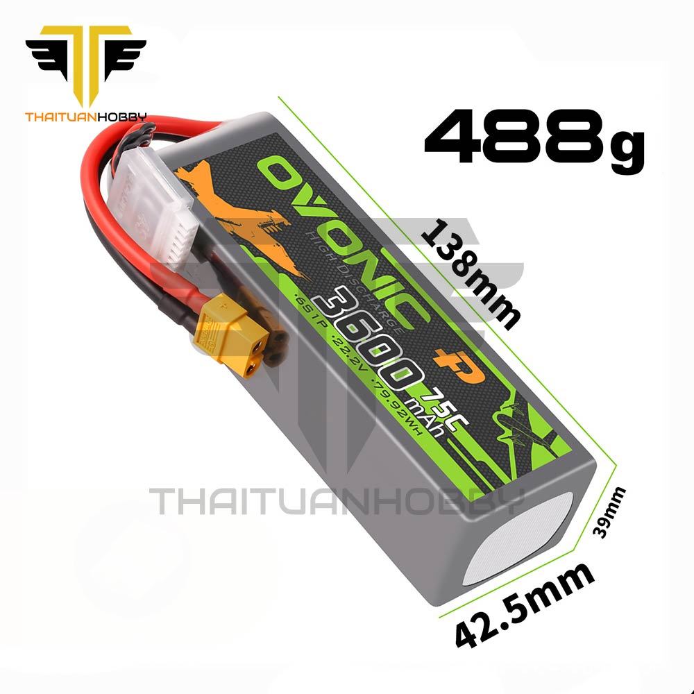 [HỎA TỐC] Ovonic 3600mah 6s 75C Xt60