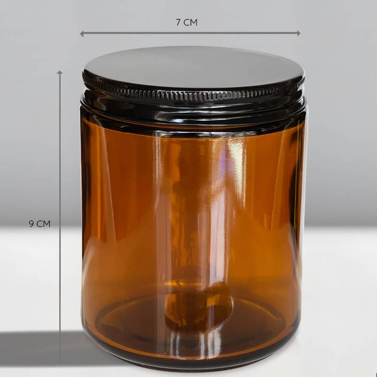 [Giá Sỉ] Ly/Hũ Thủy Tinh Làm Nến Thơm 250ml Có Nắp Vặn Nhôm – Nguyên Liệu Làm Nến Handmade Cao Cấp