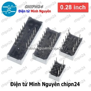 (C81-C86) Led 7 Đoạn 0.28 inch Sáng Đỏ (1/2/3/4 Số Âm/Dương chung, Led 7 thanh)- [Chọn Loại]