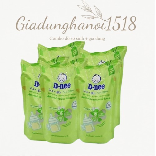 Combo 5 túi rửa bình D 550ml chính hãng