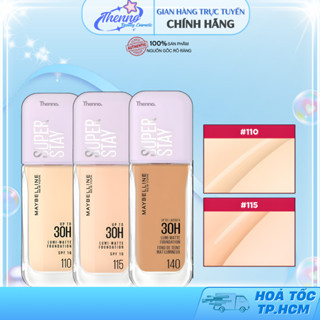  Kem Nền Che Phủ Siêu Nhẹ Maybelline Lâu Trôi 30H Fit Me Super Stay Up To 30H Lumi-Matte Foundation 35ml 