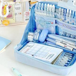  Enjoymore Hộp Bút Basic Lớn Phong Cách Nhật Bản Bóp Viết Dễ Thương Nhiều Ngăn Túi Đựng Bút Sáng Tạo 