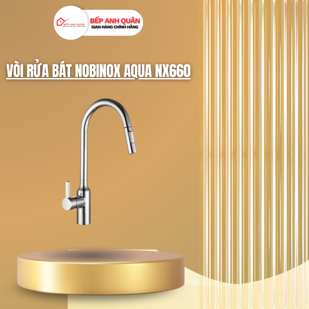 VÒI RỬA BÁT DÂY RÚT NOBINOX AQUA NX660