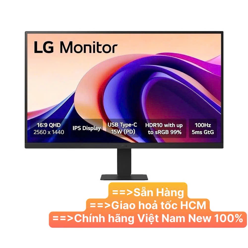 Màn Hình LG 24U631A-B.ATVQ 24 inch QHD IPS 100Hz USB-C - Hàng Chính Hãng