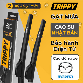Bộ gạt mưa các dòng xe MAZDA - Lưỡi gạt Nhật Bản nhập khẩu - Bảo hành điện tử - Thương hiệu TRIPPY chính hãng