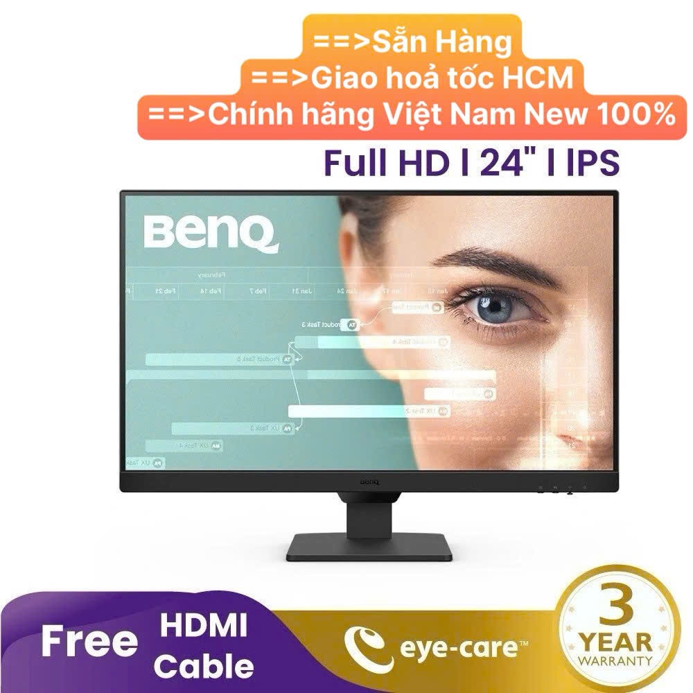 Màn hình BENQ GW2490 23.8 inch 1080p IPS 100Hz - Hàng Chính Hãng