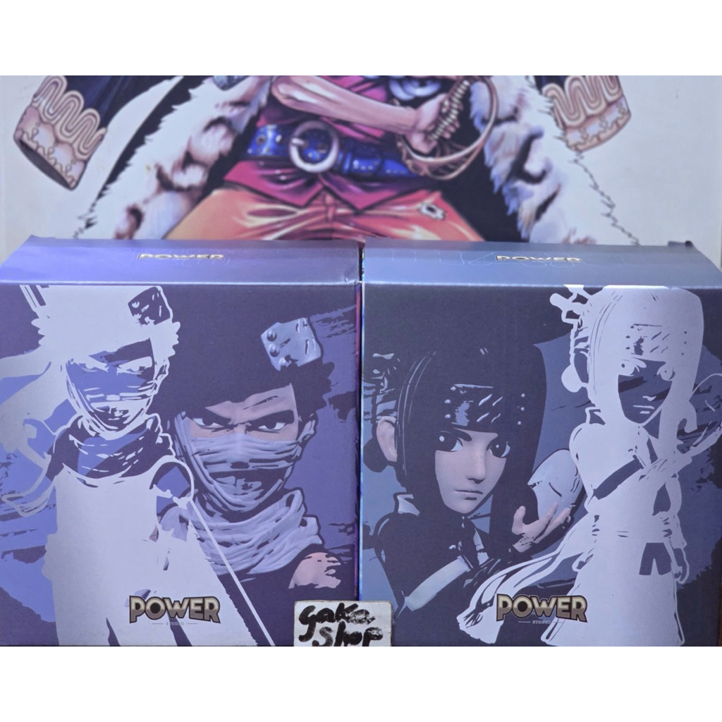 Cặp mô hình Resin WCF chính hãng Power Studio Naruto Season 1 Zabuza + Haku Làng Sương Mù