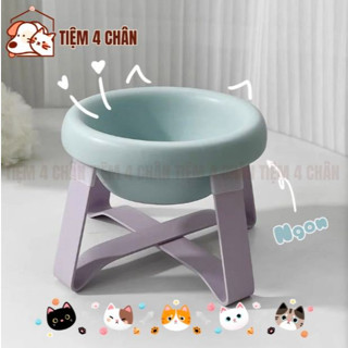 Bát ăn chống gù Giá đỡ bát ăn lắp ghép cho chó mèo thú cưng hình UFO - Tiệm 4 chân