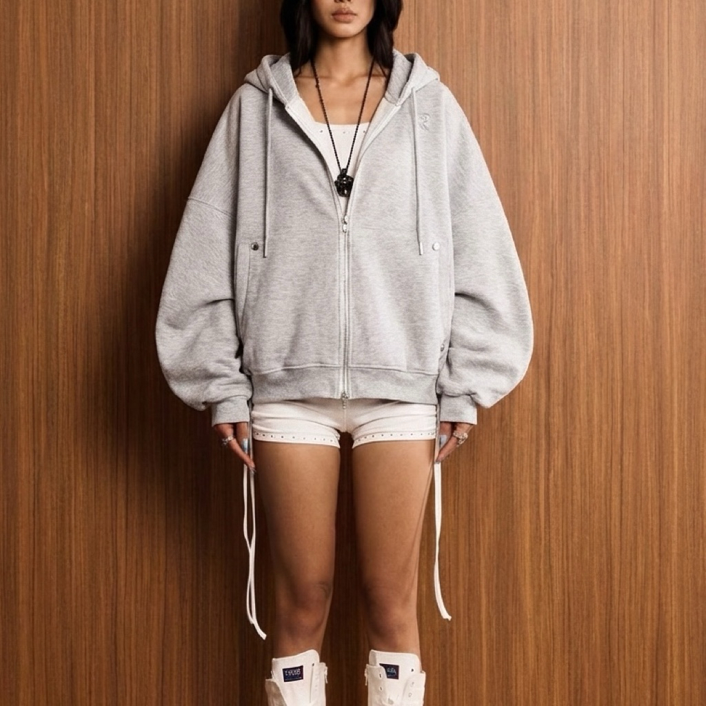 Áo khoác Hoodie zip có nón vải nỉ PCG 2.0 Regods - EDGE METAL ZIP HOODIE | BigBuy360 - bigbuy360.vn