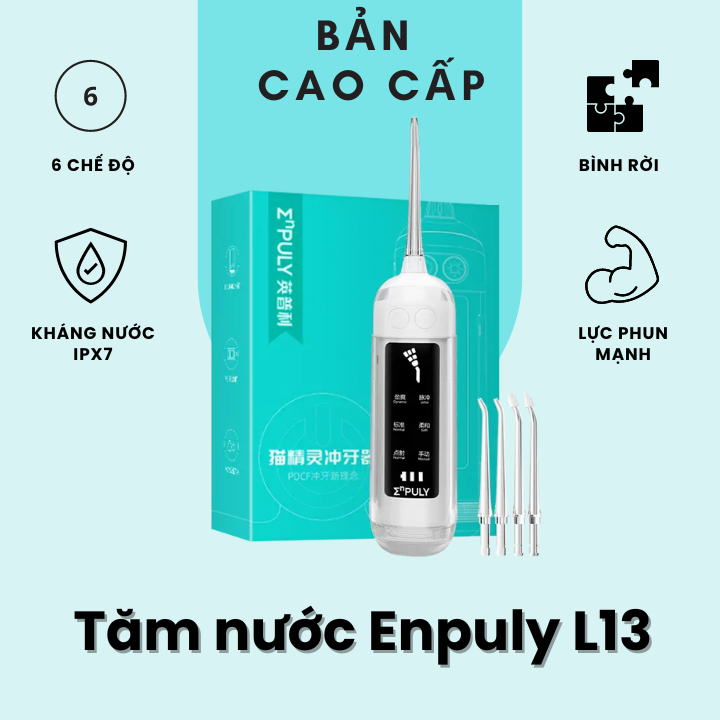 [Mã COSBAUH3 giảm 8% đơn 300K] [L13] Máy tăm nước Xiao Enpuly L13 - Xịt vệ sinh răng miệng Xiao Enpu