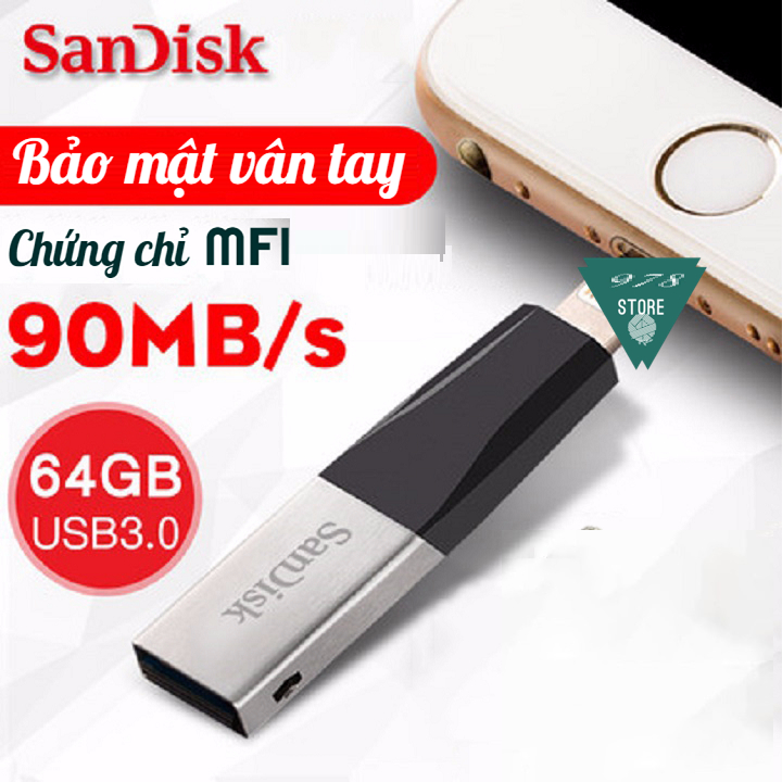 [32/64GB] USB OTG Sandisk iXpand Mini Light - USB OTG Light Sandisk