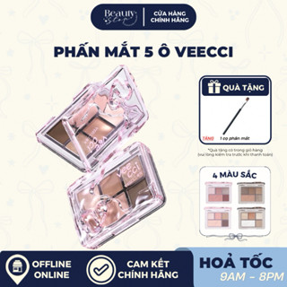   HOẢ TỐC  Bảng Phấn Mắt Má Hồng 5 Ô VEECCI Nhiều Phiên Bản 