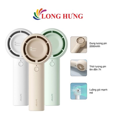 Quạt mini cầm tay Jisulife 2 in 1 2000mAh Handheld Fan Life5 FA42 - Hàng chính hãng
