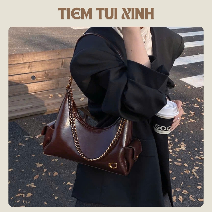 Túi xách đeo vai đeo chéo mùa thu đông, phong cách đơn giản đi chơi đi làm - T93