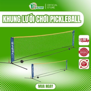 Khung Lưới Pickleball Tháo Lắp Dễ Dàng – 1.5×0.86m / 3×0.91m, Khung Chống Gỉ, Lưới Bền, Dùng Trong Nhà & Ngoài Trời