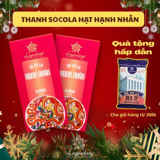  Socola Hạnh Nhân Thanh Bar 80g Legendary - Đồ ăn vặt chính hãng làm quà tặng ý nghĩa 