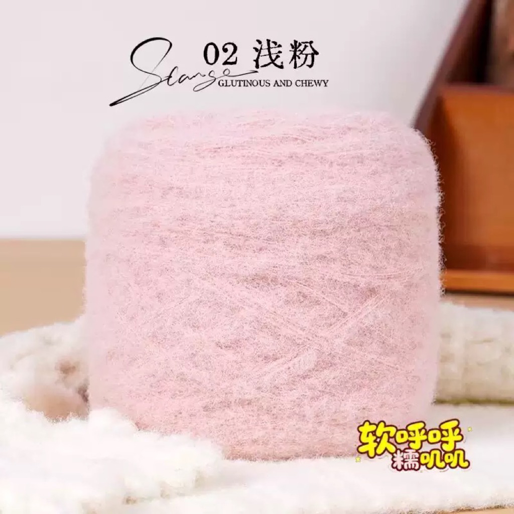 [100g] Len Cloud candy chập 6 sợi cuộn 100g chất len bông xù mềm đẹp