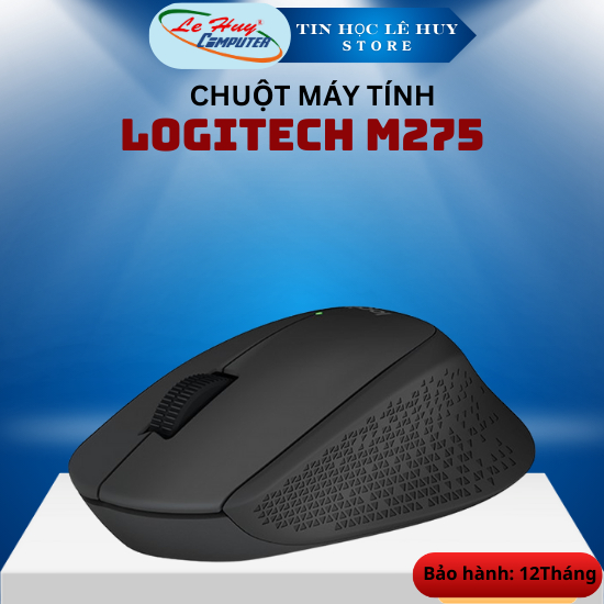 Chuột Máy Tính Wireless Logitech M275 Black - Hàng Chính Hãng