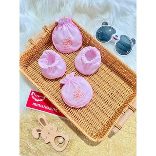 Bao Tay Chân Cho Bé Sơ Sinh ( set 5 đôi gồm 5 bao tay + 5 bao chân)