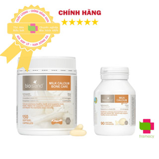 Canxi sữa tổng hợp giúp phát triển chiều cao Bioisland Milk Calcium, Úc (90v/150v)