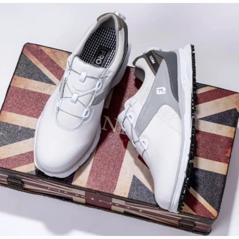 Giày Golf Nam FootJoy Pro SL BOA 53821 White/Silver - Giày Golf Chính Hãng