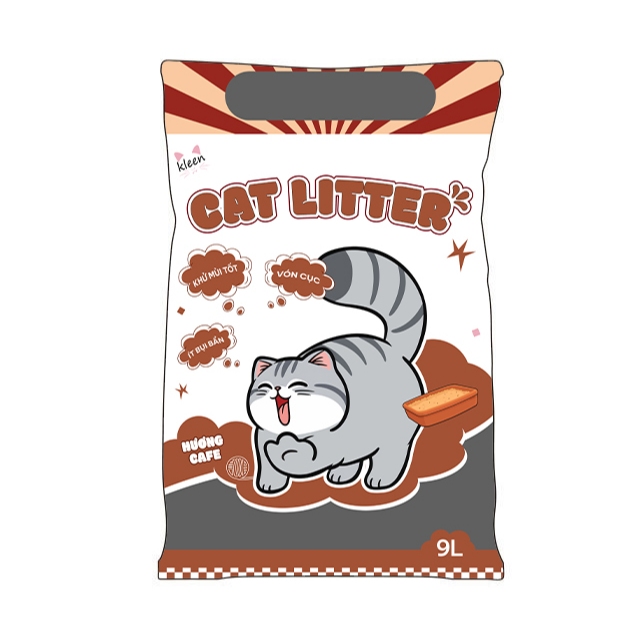 Cát Vệ Sinh Cho Mèo Kleen Cat 9l, Cát Mèo Vệ Sinh Vón Cục Tốt - CM01