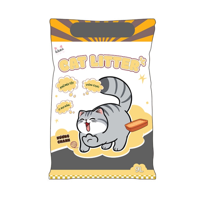 Cát Mèo Kleen Cat Siêu Vón Cục, Cát Vệ Sinh Cho Mèo Cat Litter Kleen - CM01