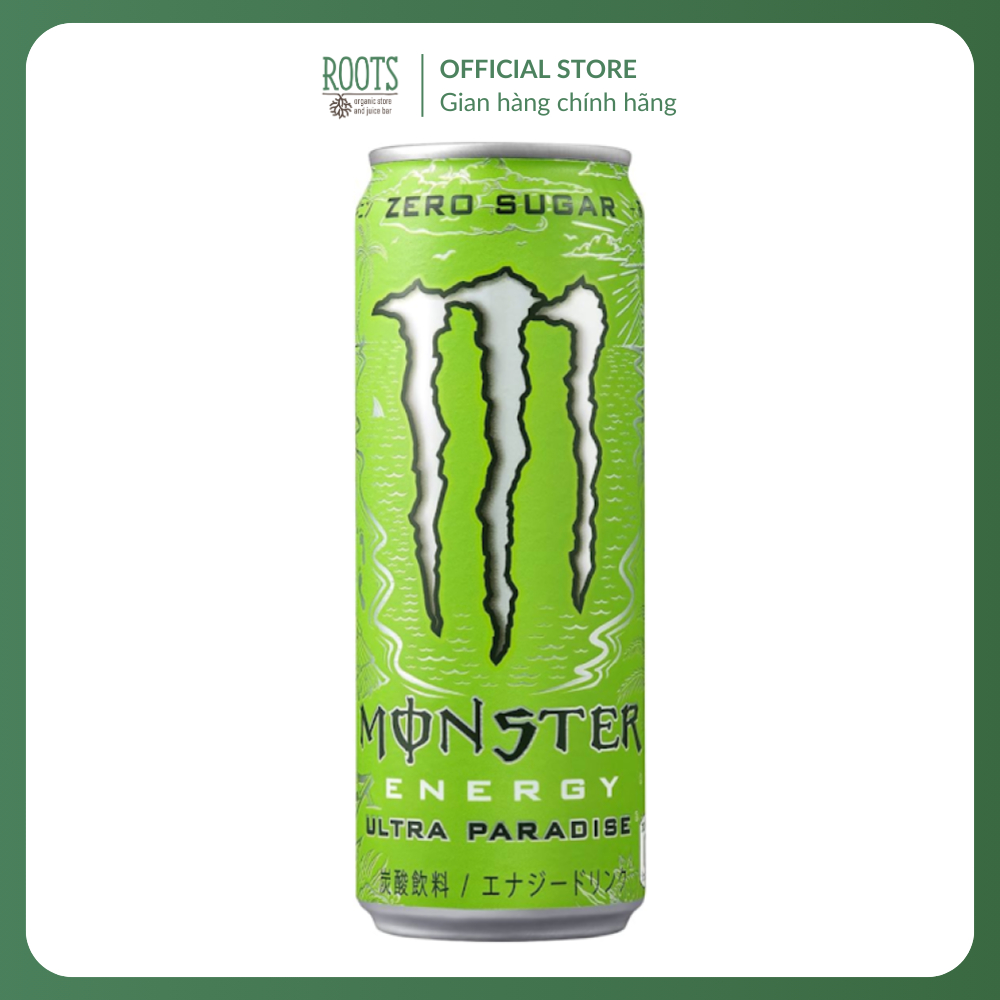 (Ship hỏa tốc) MONSTER - Nước Tăng Lực Không Đường, Energy Drink, Ultra Paradise, Zero Sugar (355ml)