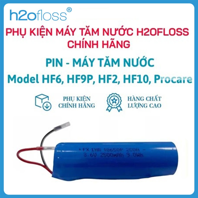 Pin, Bo mạch, Motor  cho máy tăm nước H2oFloss HF6, HF6P, HF2P, HF9P, HF P11 -2024