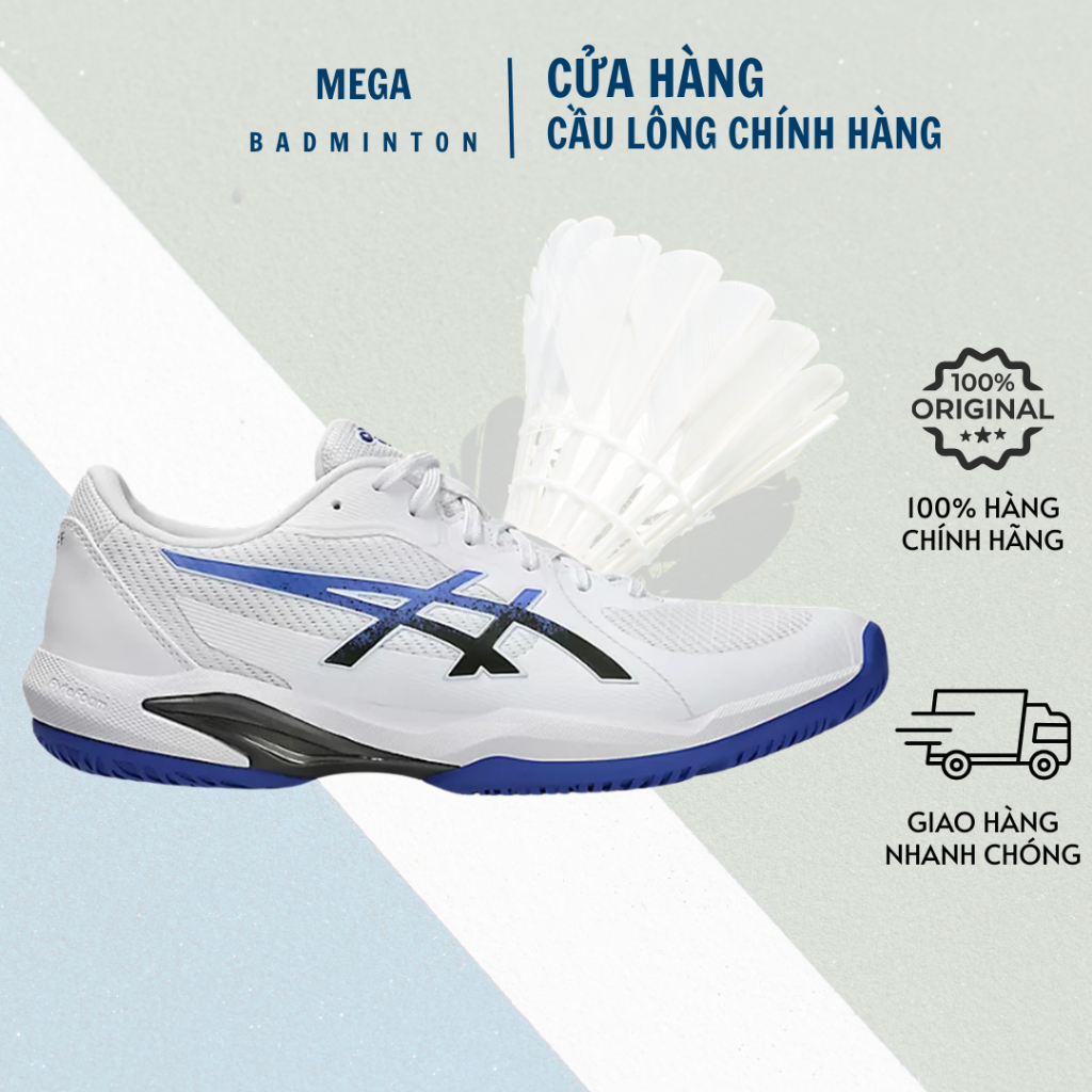 Giày Thế Thao Tennis, Pickleball - Solution Swift FF2 Phối Màu Xanh Trắng - Phù Hợp Với Người Chơi Ở
