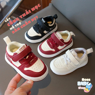 Giày tập đi cho bé 0-3 tuổi - Quai dán, da mềm đế êm - Chống trơn trượt - quai dán dễ mang (F7)