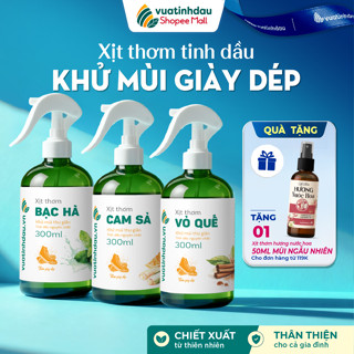 Bình Xịt Khử Mùi Hôi Giày Dép VUATINHDAU 100ml/300ml/500ml Xịt Thơm Giày Sneaker, Khử Mùi Hôi Chân