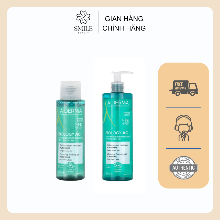 Sữa rửa mặt Aderma Phys-AC Gel Moussant