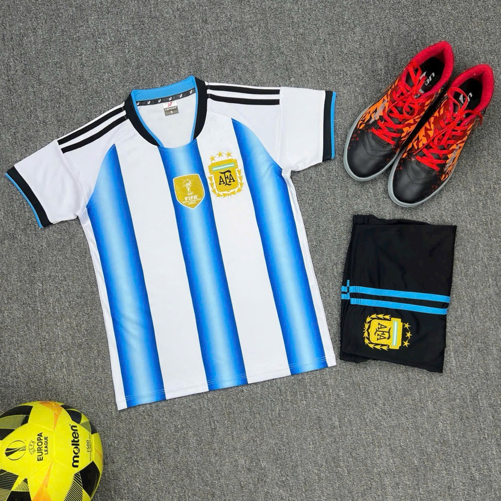 Argentina Trẻ em 2026 Quần Áo Đá Banh