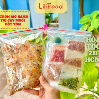  Bánh Tráng Rìa Dẻo Trộn Mỡ Hành Cay Sốt Me Muối Tôm Siêu Ngon-Lilifood 