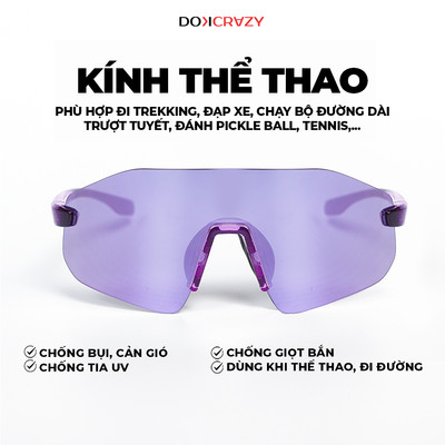 KÍNH RÂM THỂ THAO CAO CẤP DOKCRAZY FOCUS THÍCH HỢP ĐEO CHẠY BỘ, LEO NÚI, TRƯỢT TUYẾT, ĐI BỘ ĐƯỜNG DÀI, TREKKING, UV400