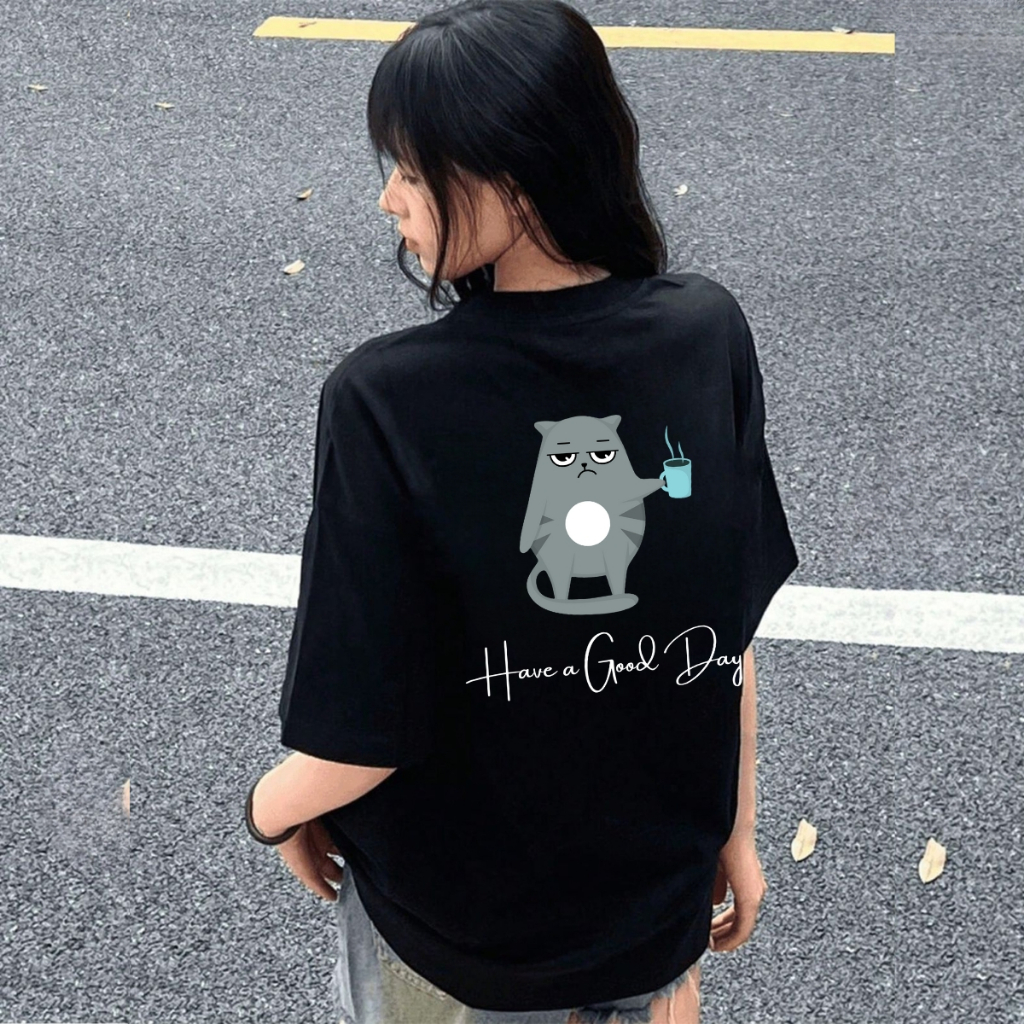 Áo thun unisex UX30-0842 Have a good day dáng oversized WETEE
