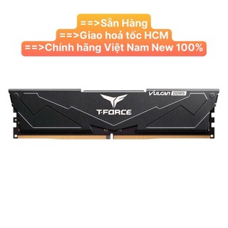  Ram PC TeamGroup VULCAN Black 16GB DDR5 6000MHz Tản Nhiệt Nhôm - Hàng Chính Hãng 